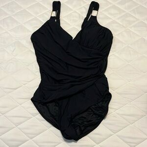 Spanx one piece tummy control swim suit 14